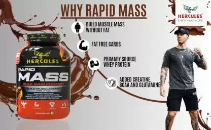 HERCULES Rapid Mass Weight Gainers/Mass Gainers  (3 kg, Malar Kulfi)