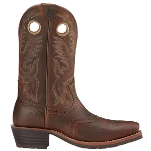 Heritage Roughstock Embroidered Cut Outs Square Toe Cowboy Boots