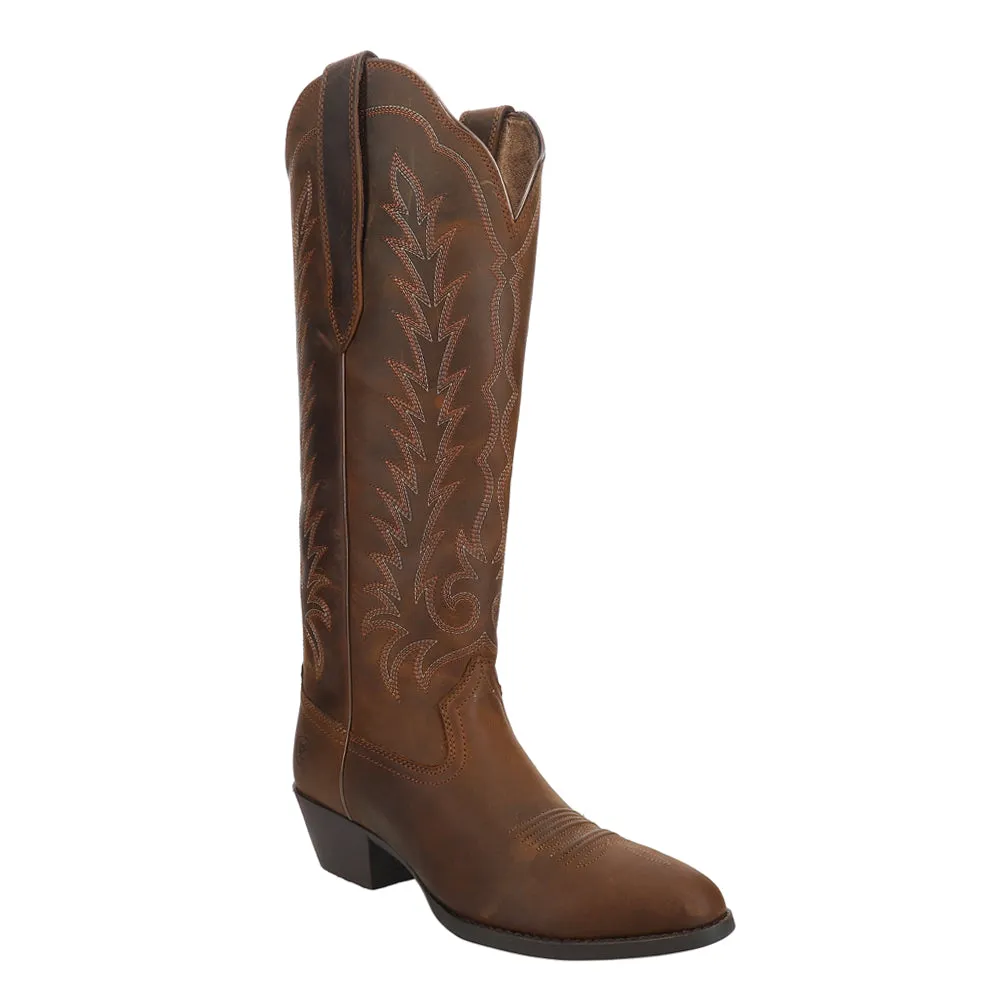 Heritage Tall Stretch Fit Embroidery Round Toe Cowboy Boots