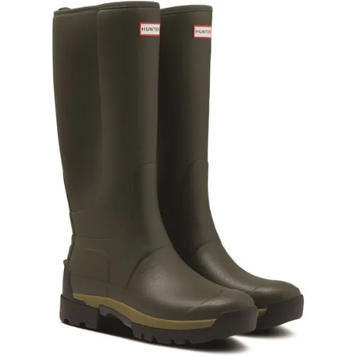 Hunter | Mens Hybrid Tall Balmoral wellingtons | Olive