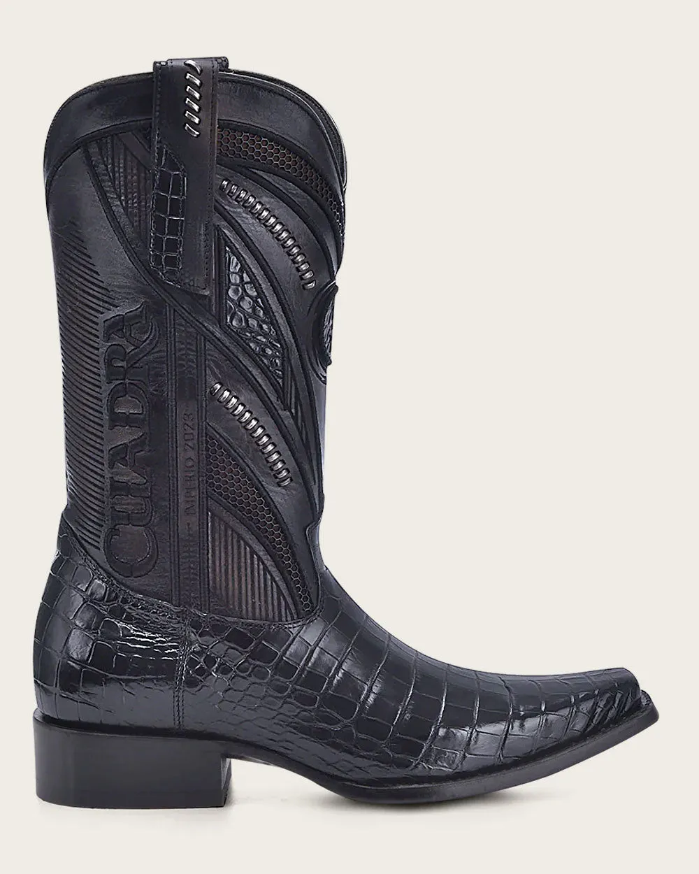 Imperio black exotic boot