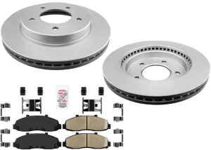 Improved Performance Coated Front Disc Brake Rotors for Ford F150 97-03 4x4 AWD