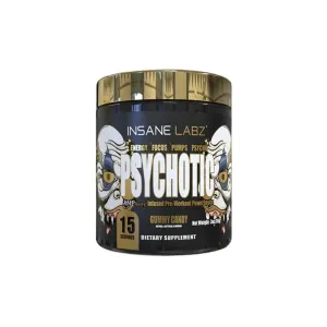 Insane Labz Psychotic Gold 15 Servings Gummy Candy