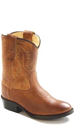 Jama Old West® Infant Brown Round Toe Cowboy Boots