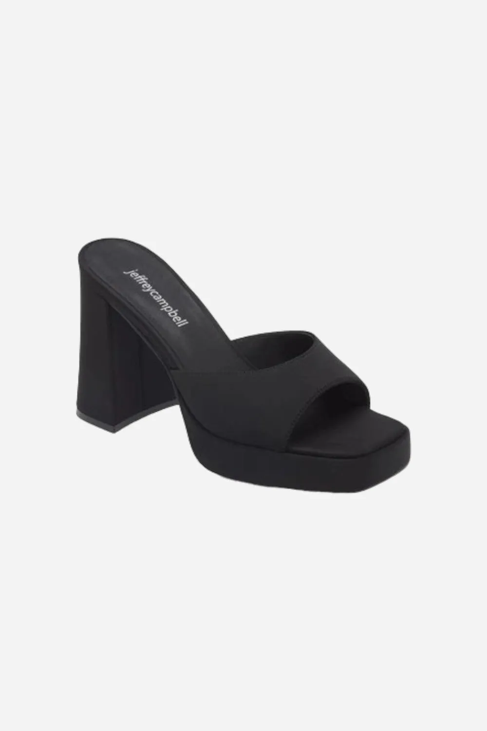 Jeffrey Campbell Ninety Platform Mule Black Neoprene