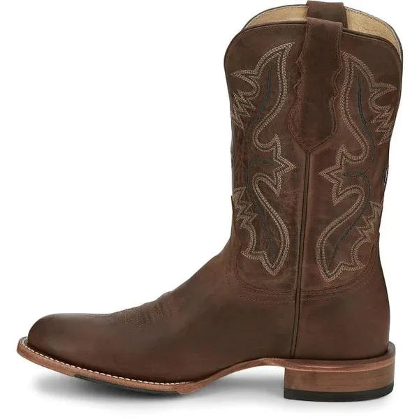 Justin® Men's George Strait Rich Mahogany Round Toe Cowboy Boots