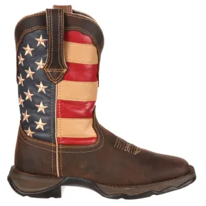 Lady Rebel Patriotic Square Toe Cowboy Boots