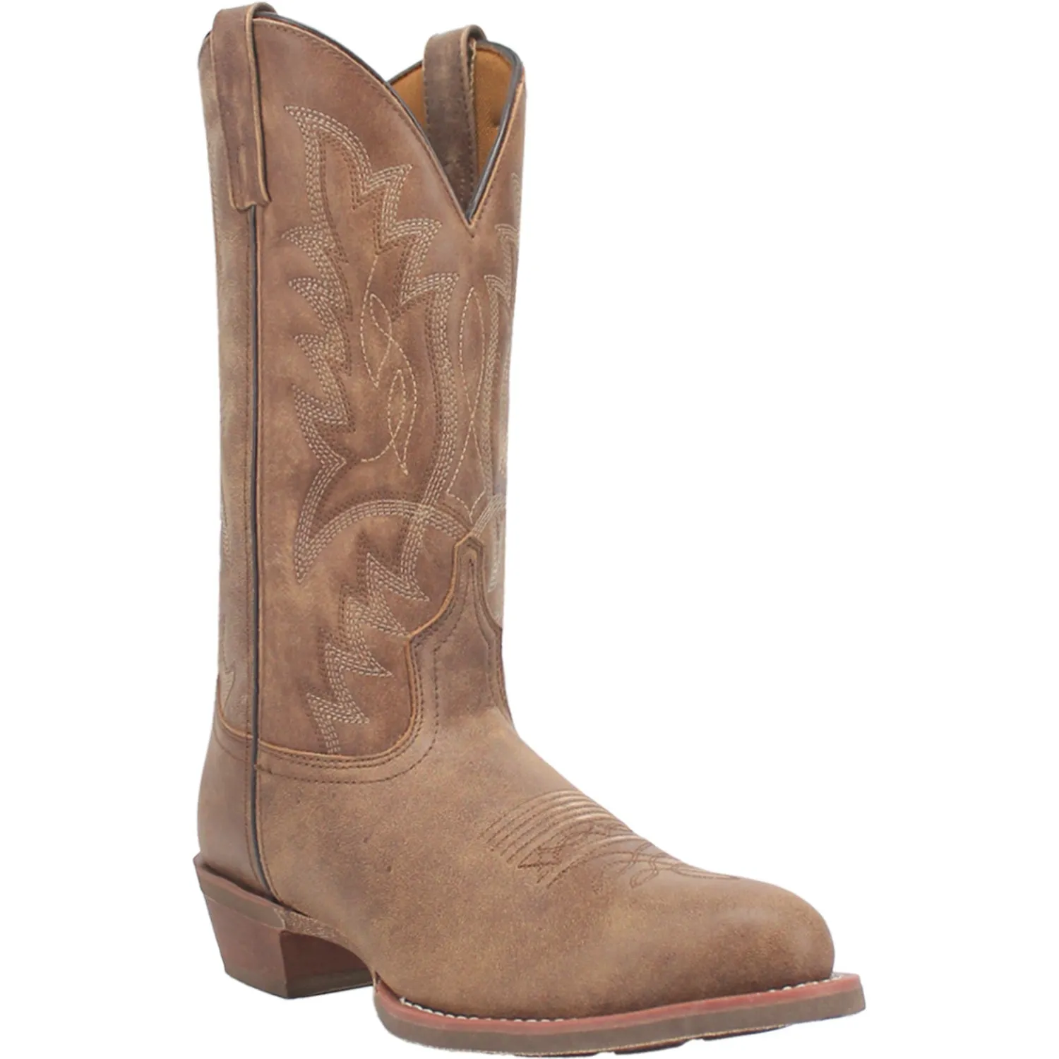 Laredo Mens Weller Tan Leather Western Work Boots