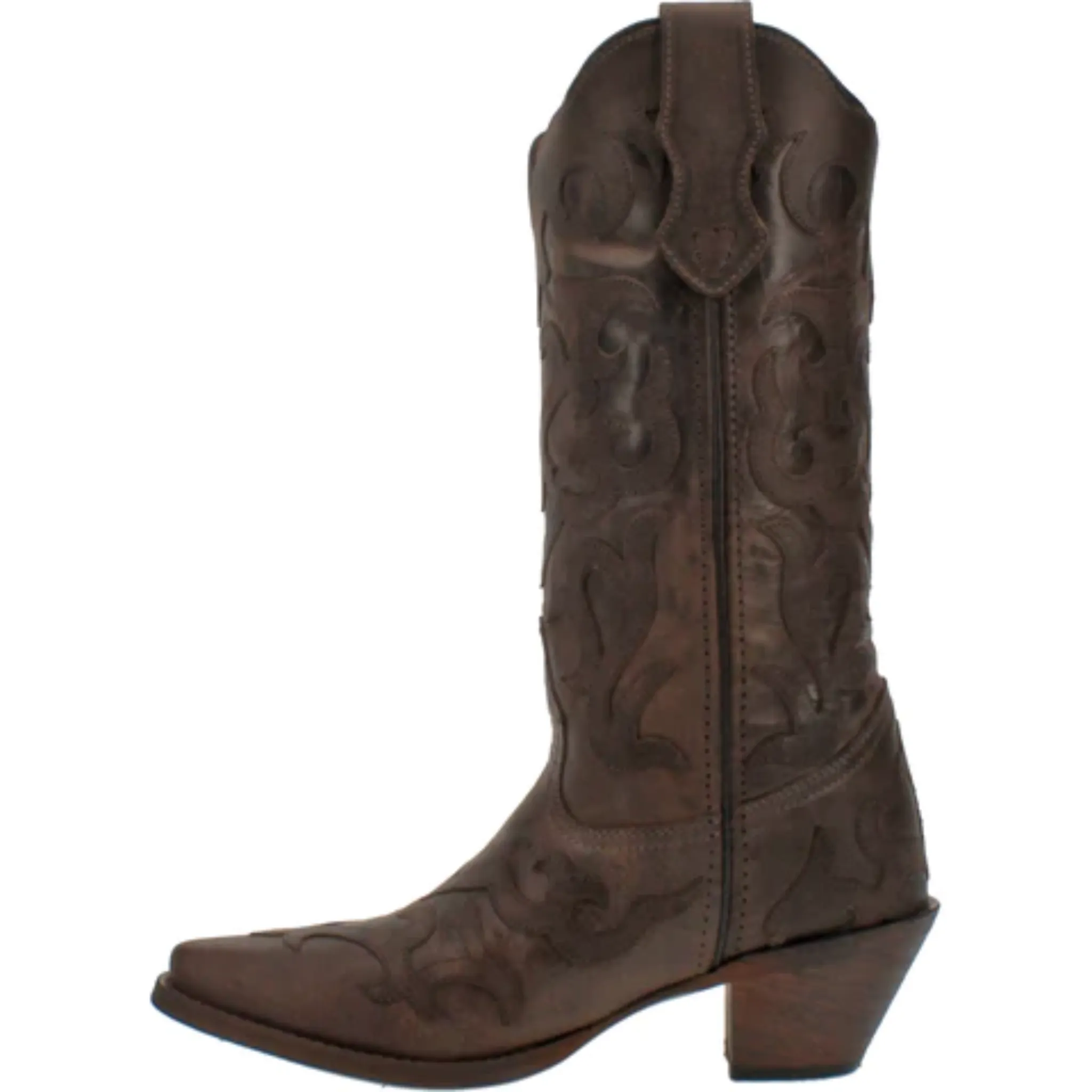 LAREDO WOMEN'S COLBIE CHOCOLATE WESTERN BOOTS - 52344