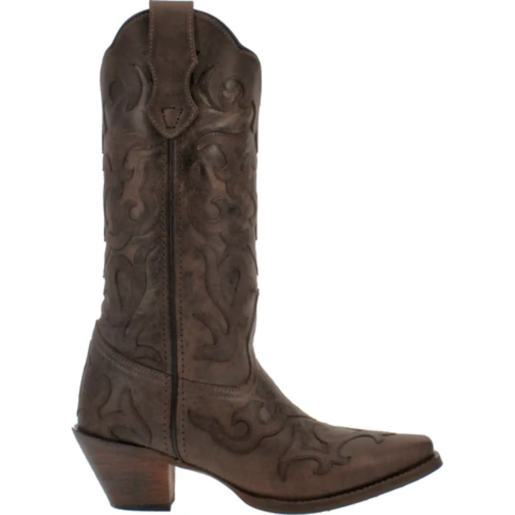 LAREDO WOMEN'S COLBIE CHOCOLATE WESTERN BOOTS - 52344