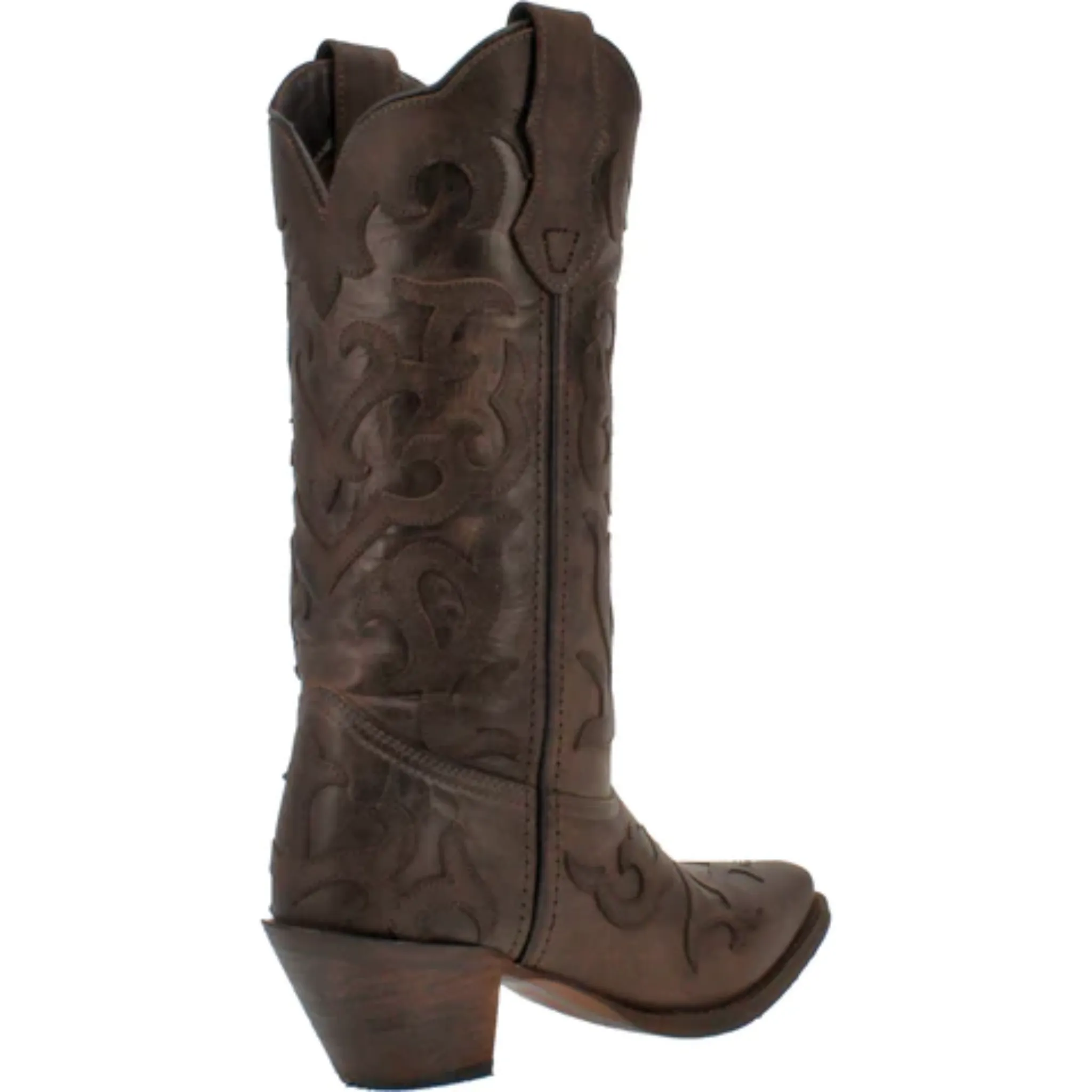 LAREDO WOMEN'S COLBIE CHOCOLATE WESTERN BOOTS - 52344