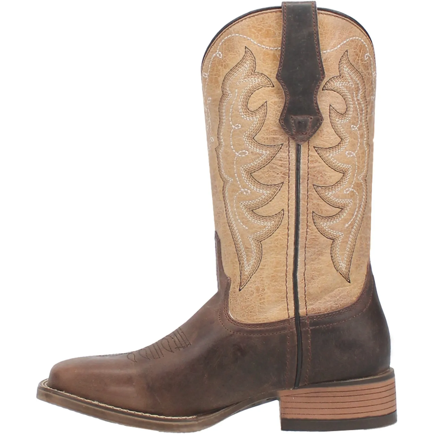 Laredo Womens Delaney Dark Brown Leather Cowboy Boots