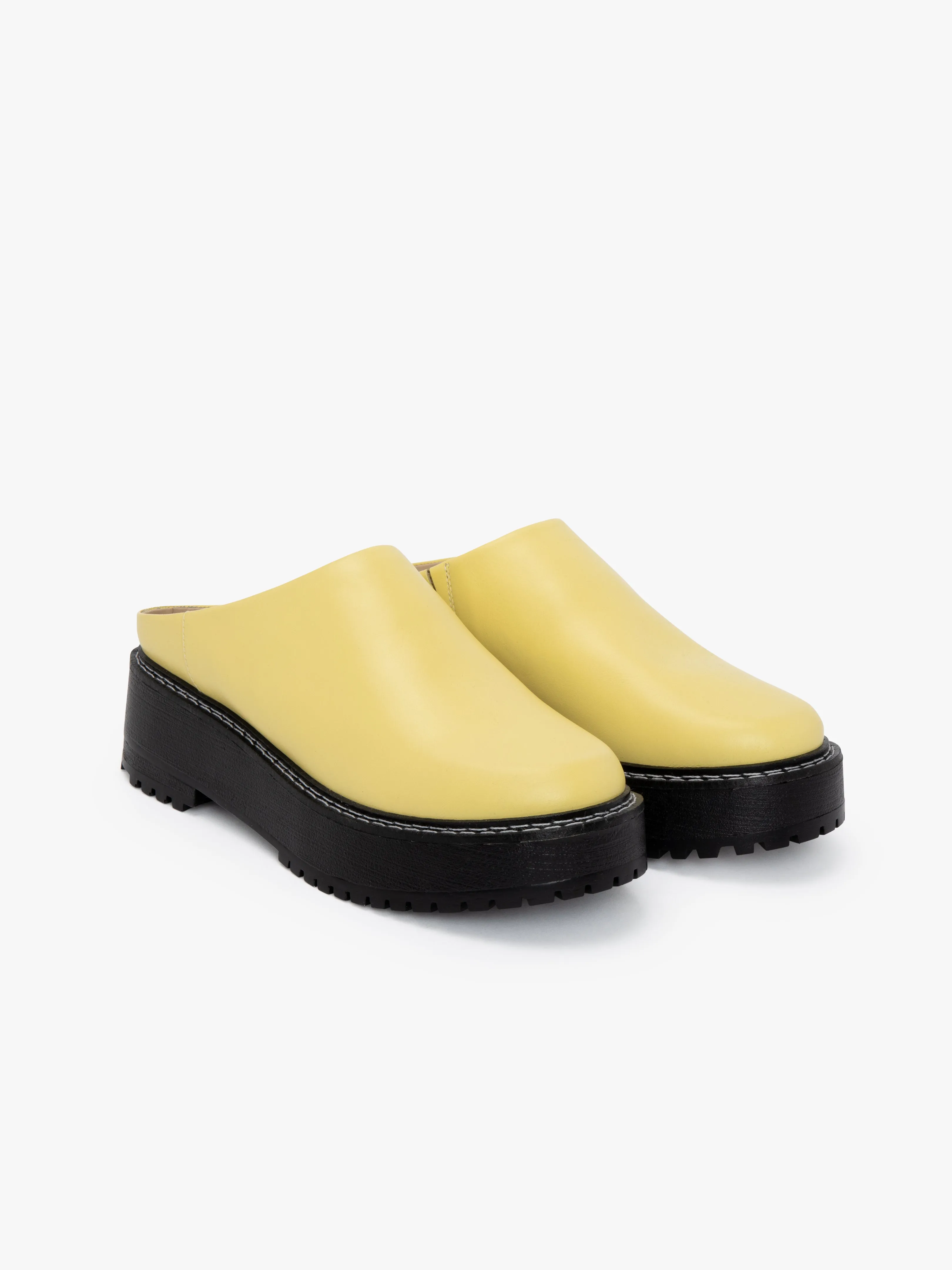 Lena Chunky Mule - Yellow