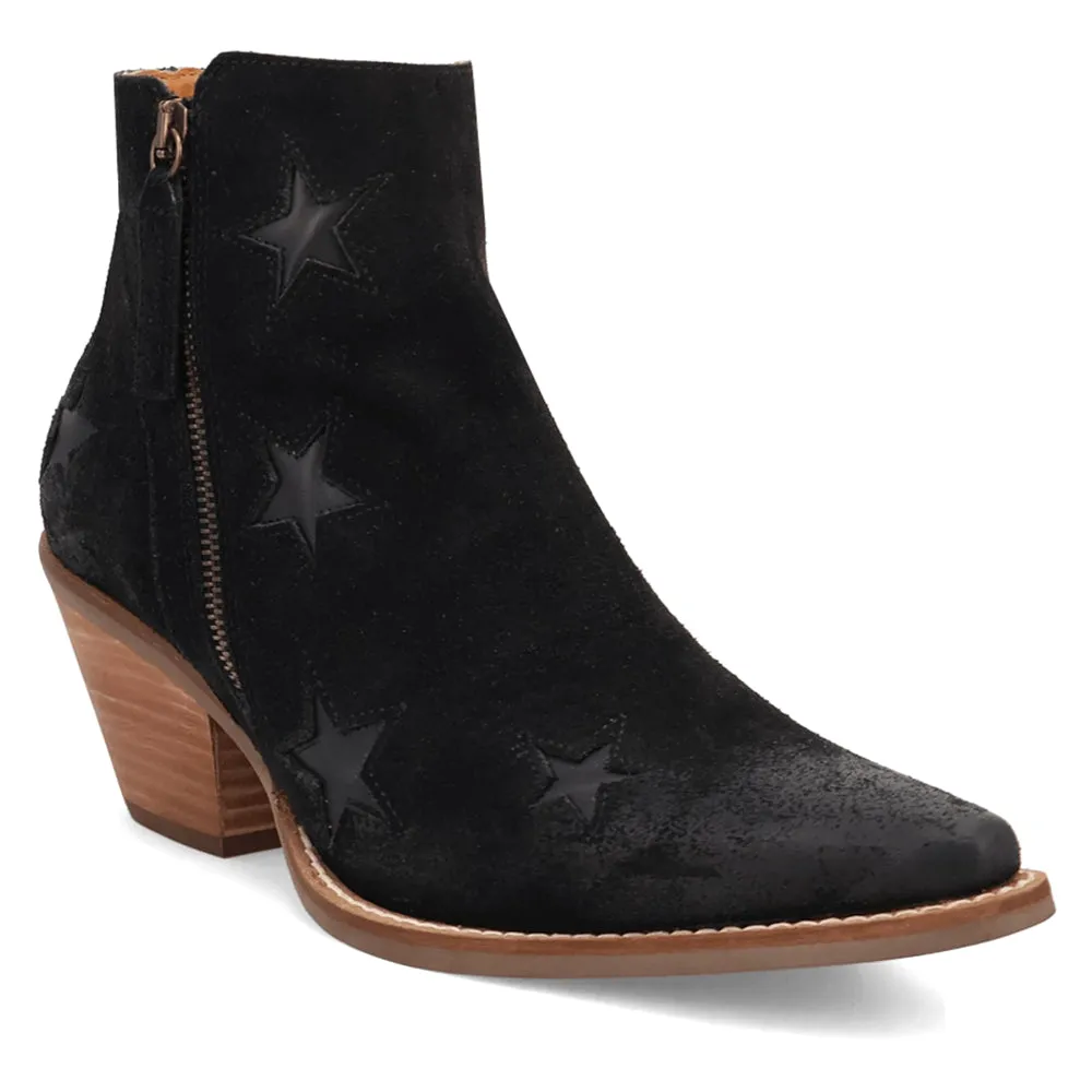 Little Star Cut Out Snip Toe Cowboy Booties