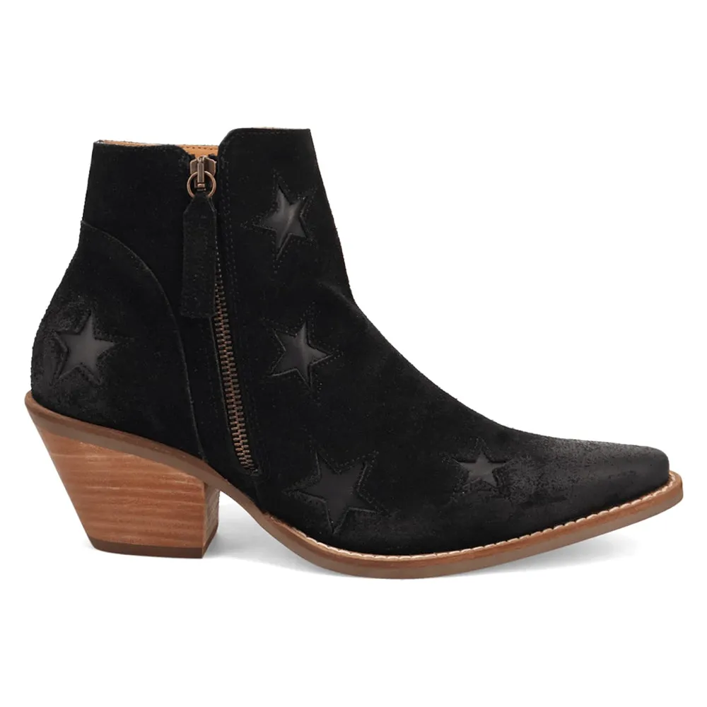 Little Star Cut Out Snip Toe Cowboy Booties