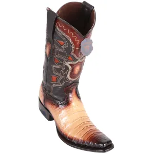 Los Altos Men's Caiman Belly European Toe Cowboy Boots - Faded Oryx