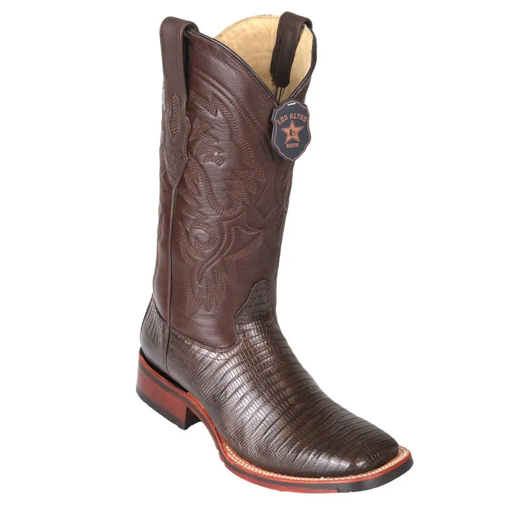 Los Altos Men's Lizard Square Toe Cowboy Boots