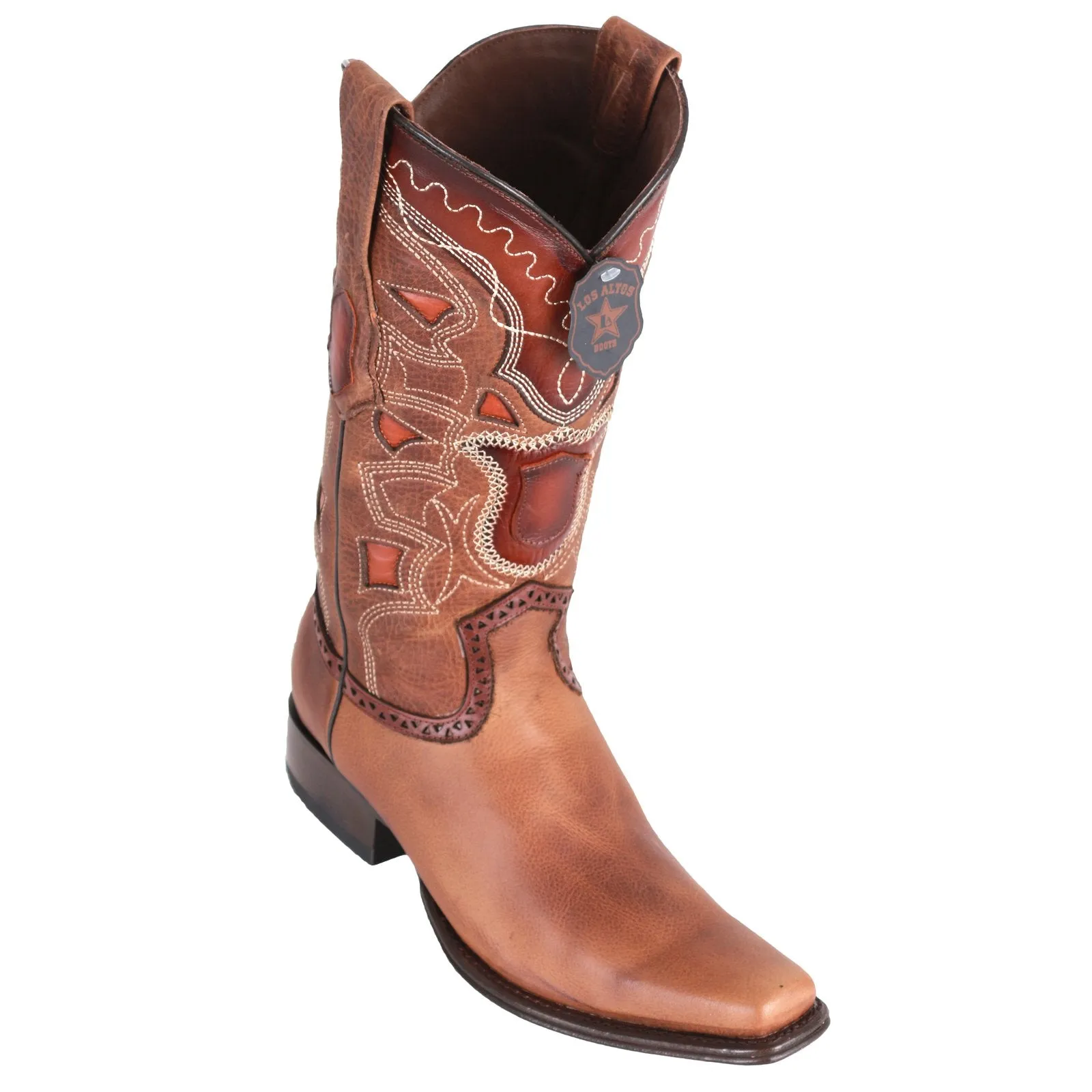 Los Altos Men's Rage European Toe Cowboy Boots - Honey