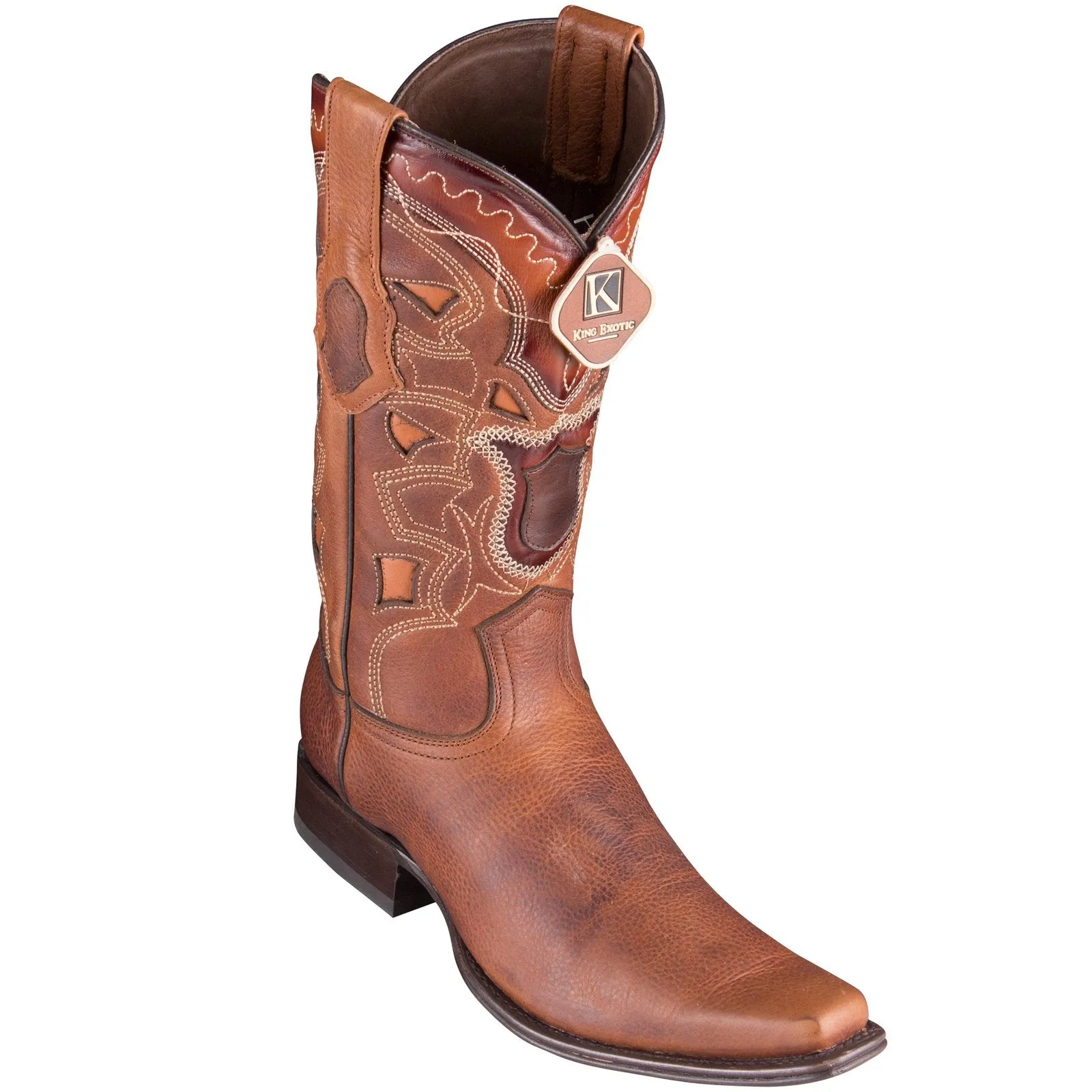 Los Altos Men's Rage European Toe Cowboy Boots - Walnut