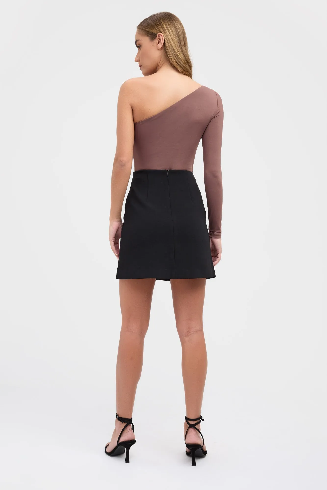 Lux Split Mini Skirt