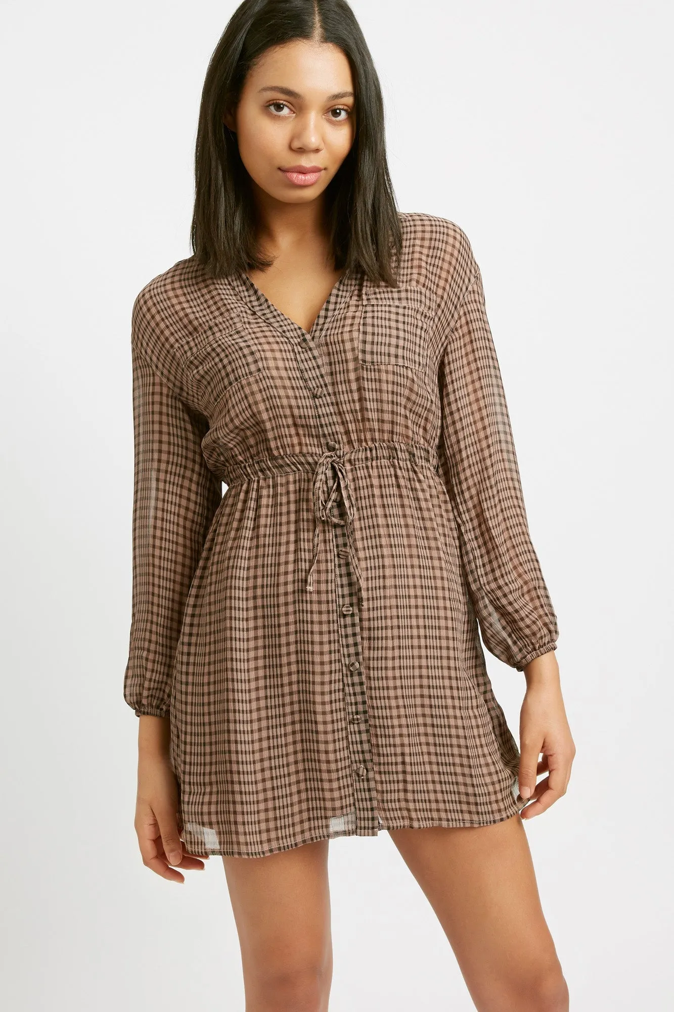 Margot Check Mini Dress