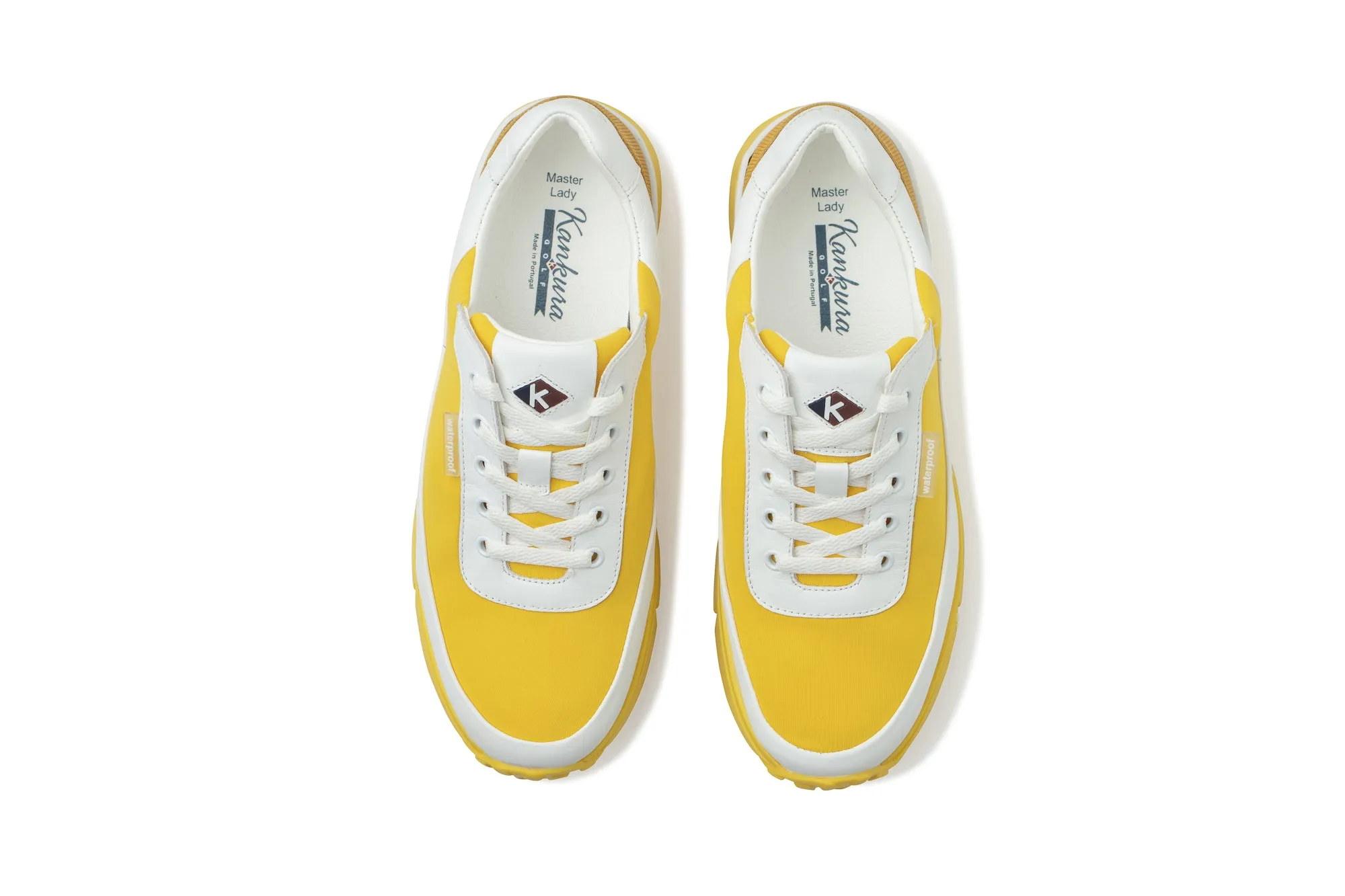 Master Lady 03   White|Yellow   Women's Golf Shoes ML003 12