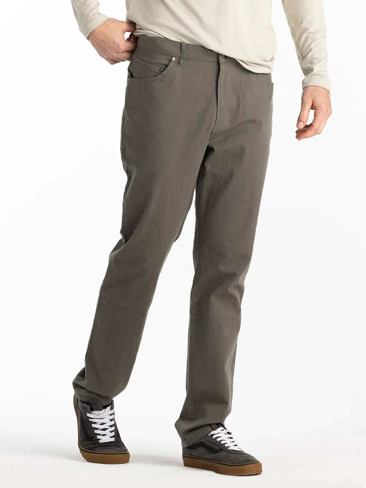 Men's Stretch Canvas 5 Pocket Pant - Smokey Olive