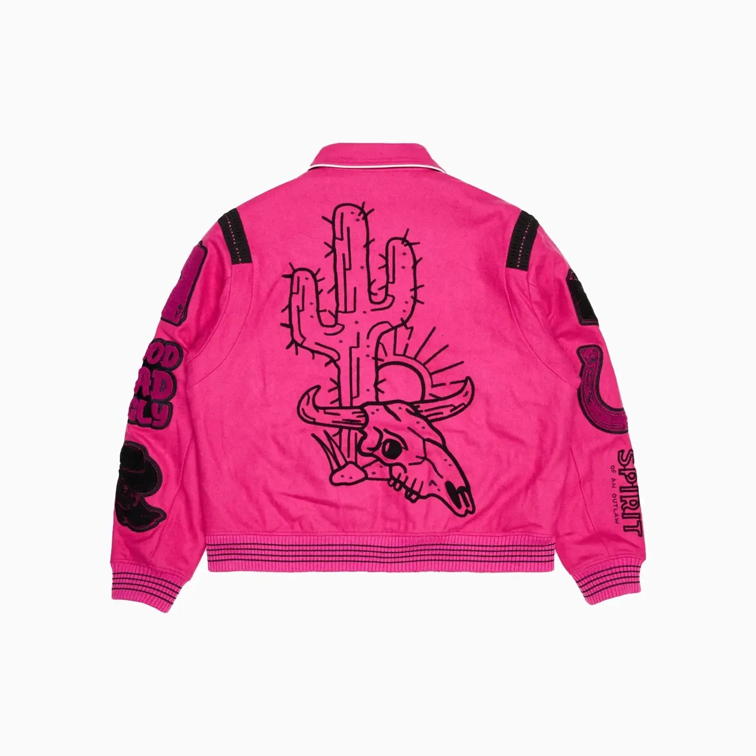 Men's Wild Bunch Fuchsia Varsity Jacket