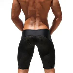 Meshed Workout Slim Fitted Shorts