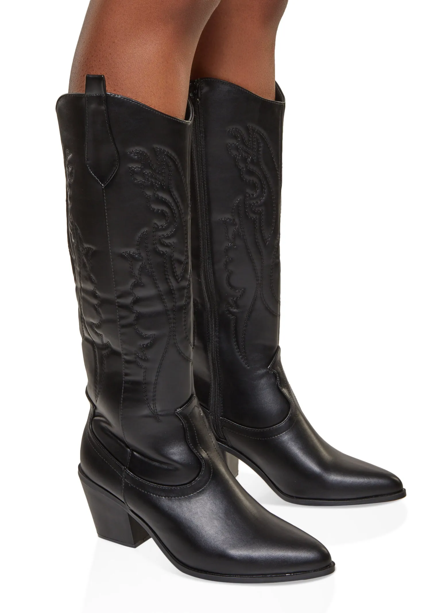 Mid Heel Cowboy Boots