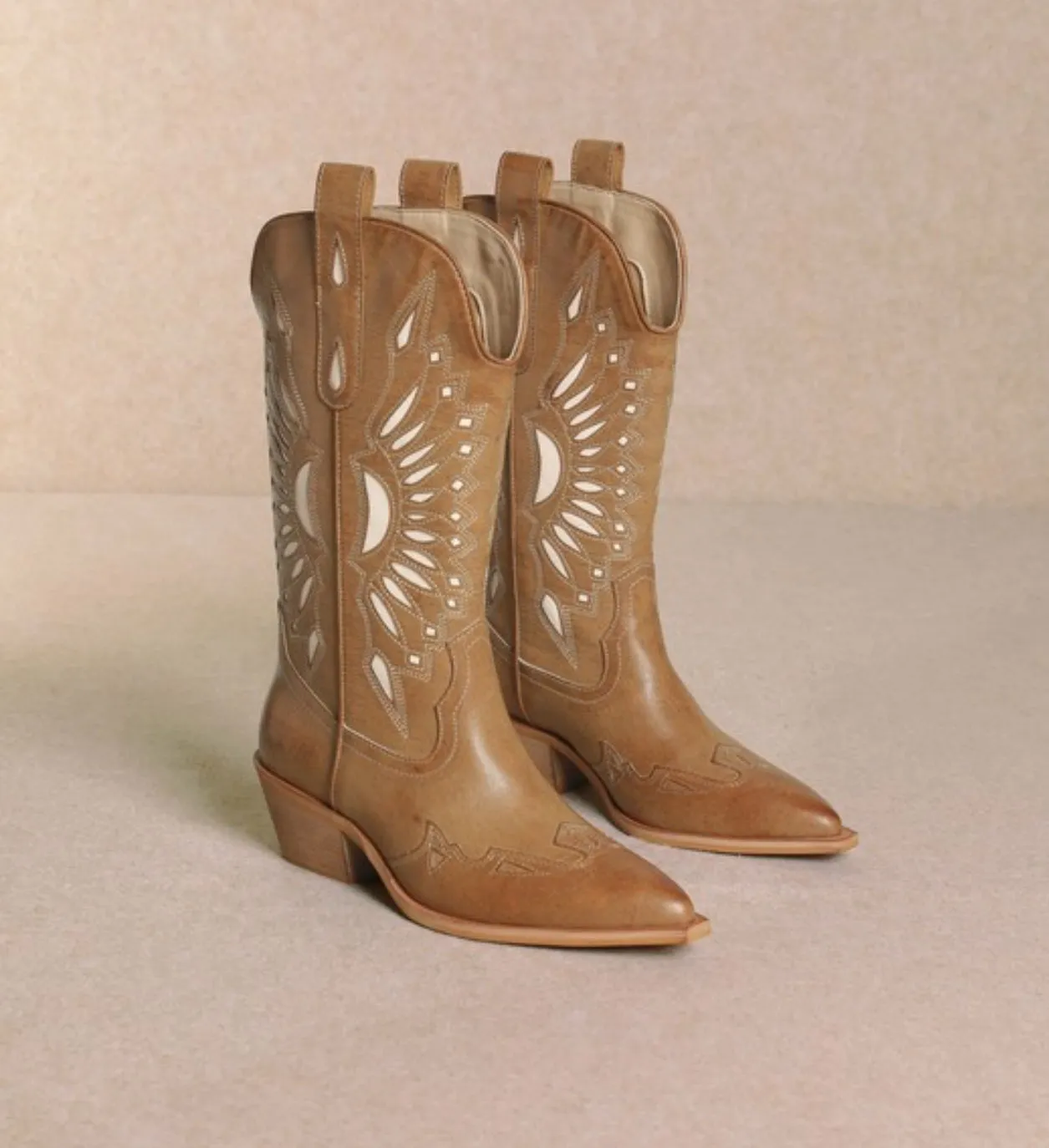 Miim Britney Cutout western cowboy boots