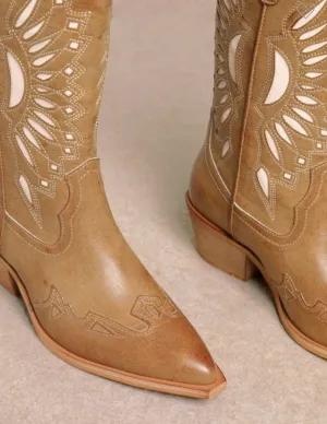 Miim Britney Cutout western cowboy boots