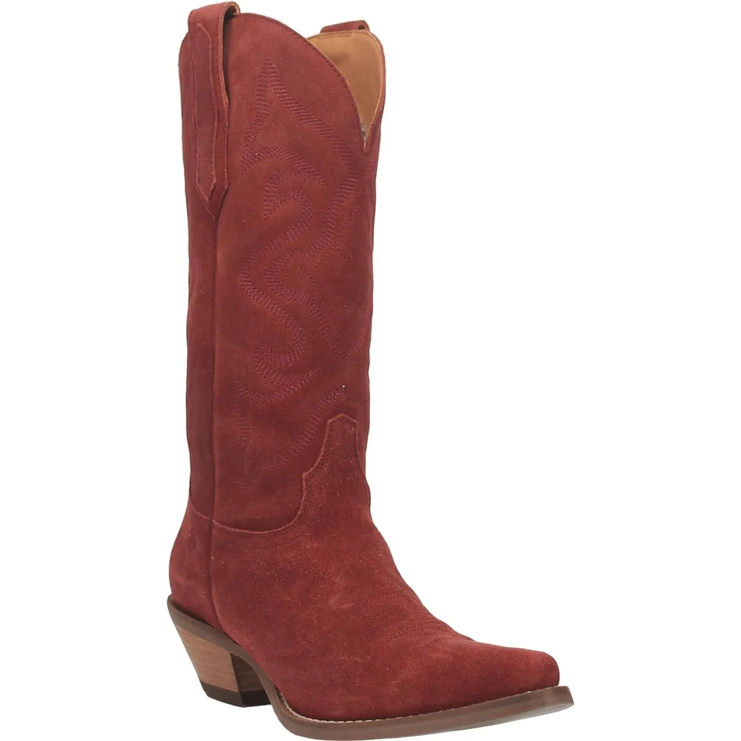 Model Boots Size 9 | Dingo | Out West Suede Cowboy Boots in Cranberry Red FINAL SALE