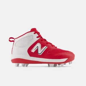 New Balance J3000v6 Red Youth Molded Cleats