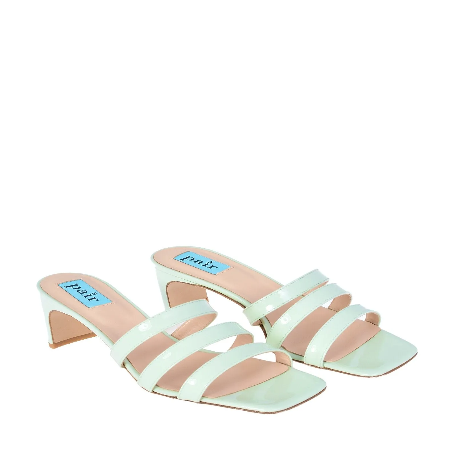 New Heels Mule Sandals In Aquamarine