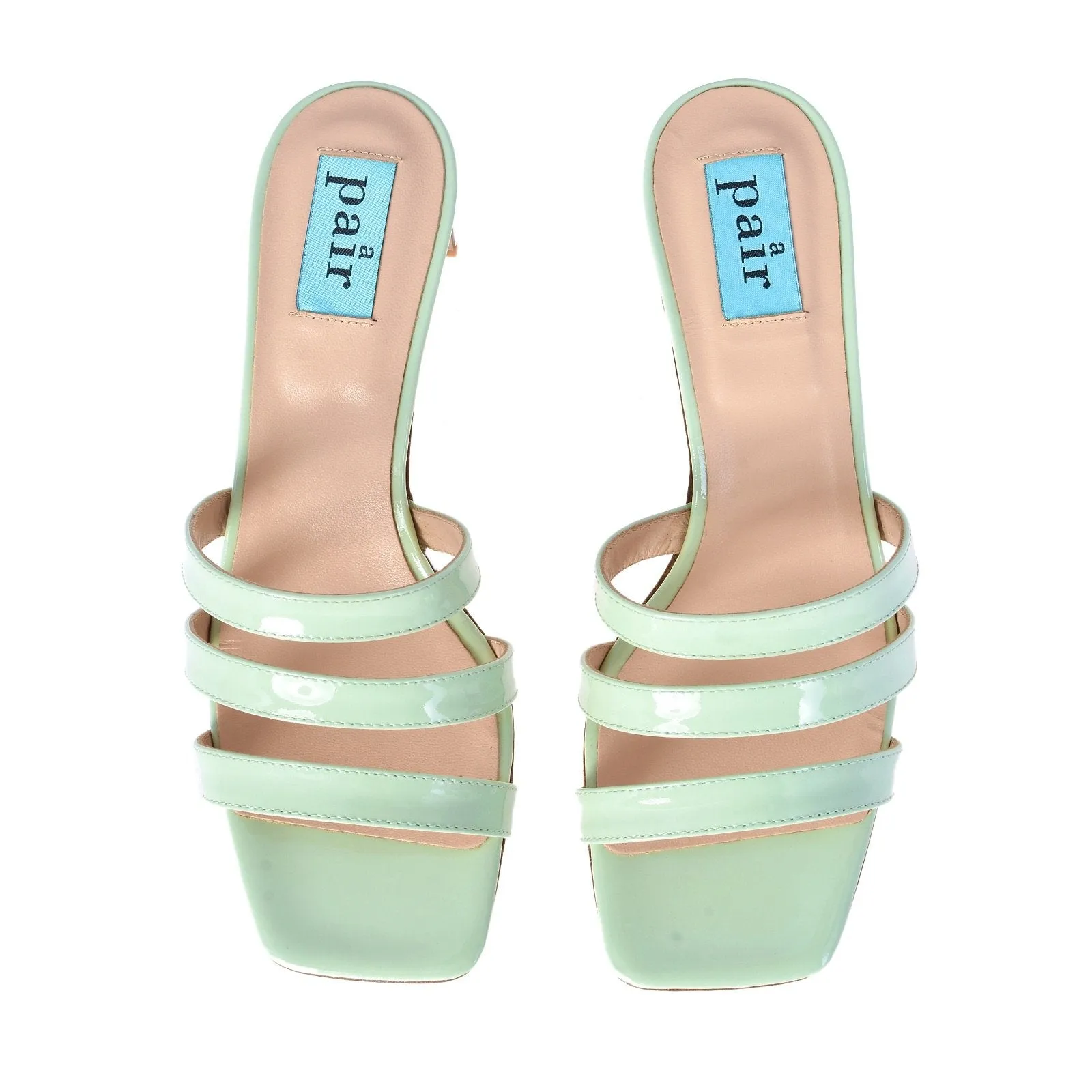 New Heels Mule Sandals In Aquamarine