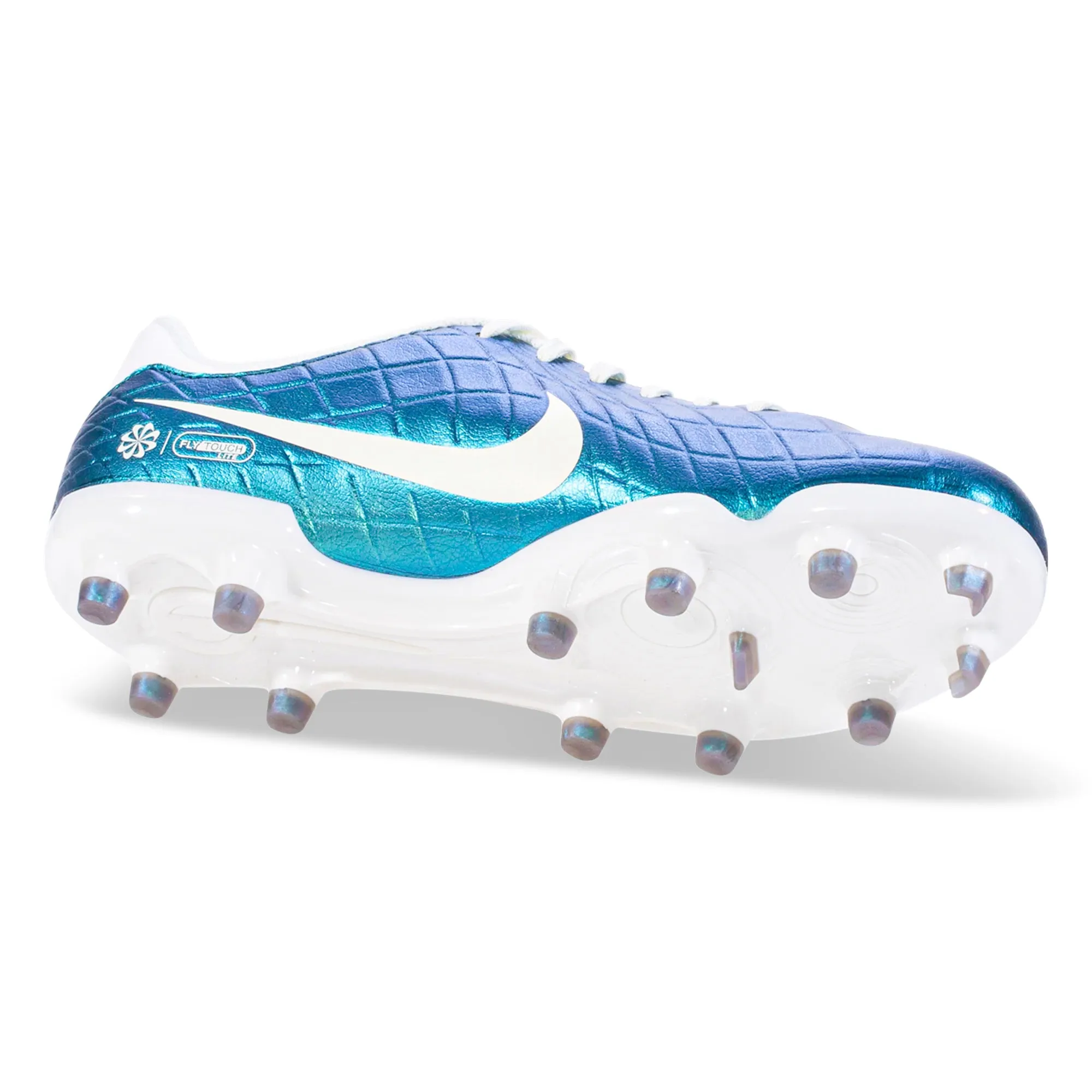 Nike Jr. Legend 10 Academy FG/MG Soccer Cleats (Dark Atomic Teal/Sail)