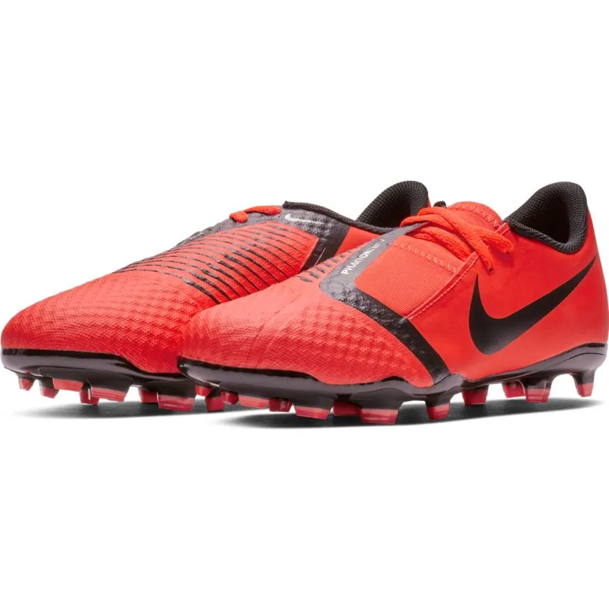 NIKE JR PHANTOM VENOM ACADEMY FG-BRIGHT CRIMSON/BLACK