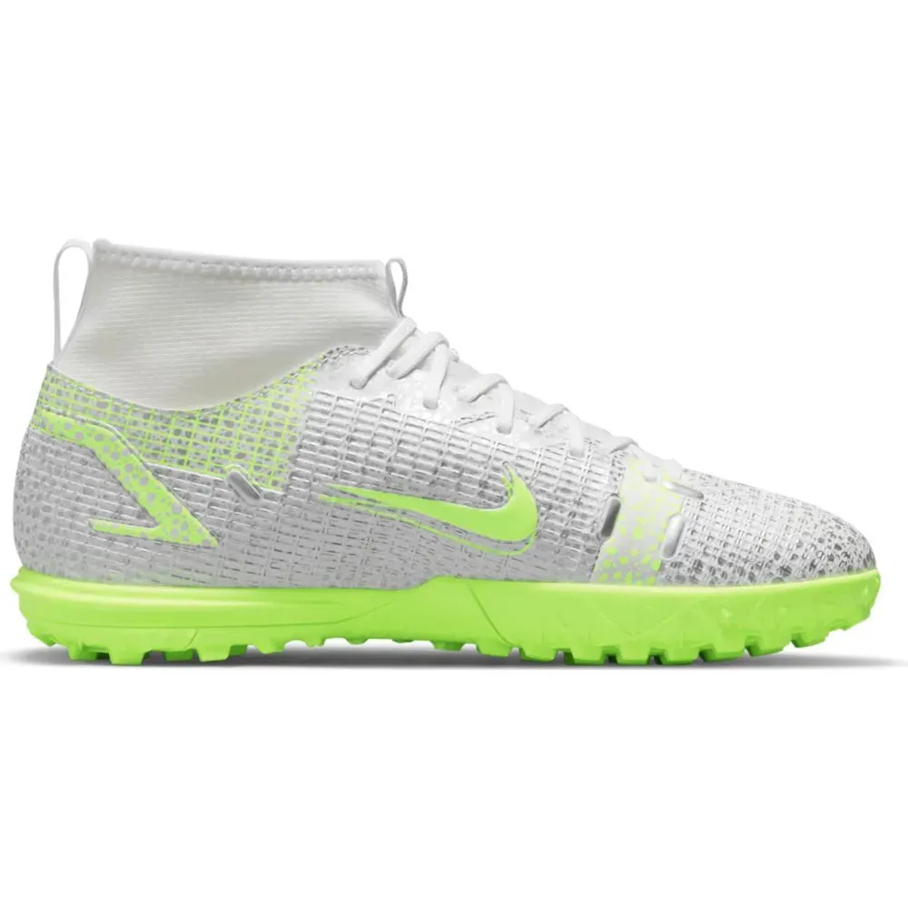 Nike JR Superfly 8 Academy TF - White-Grey-Volt