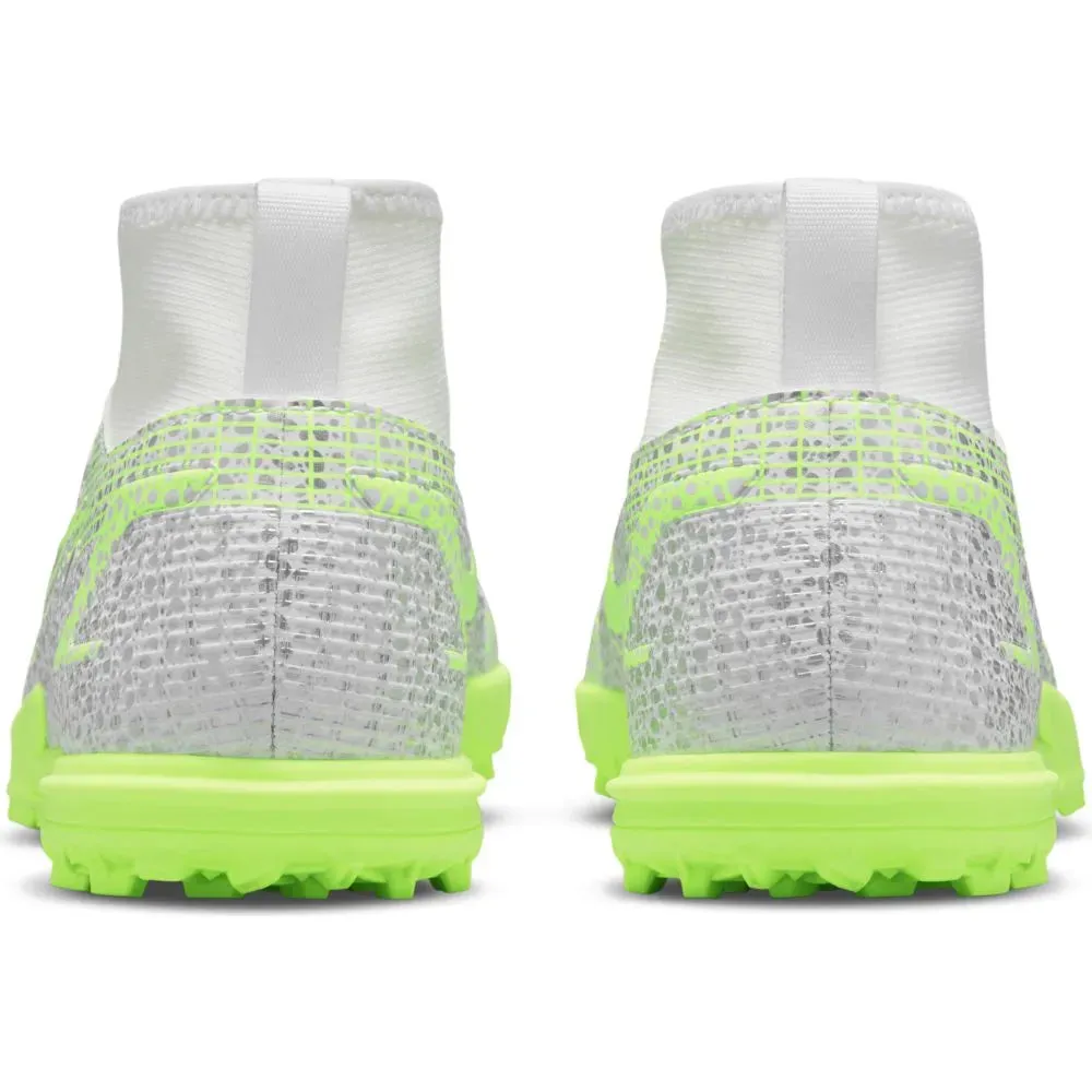 Nike JR Superfly 8 Academy TF - White-Grey-Volt