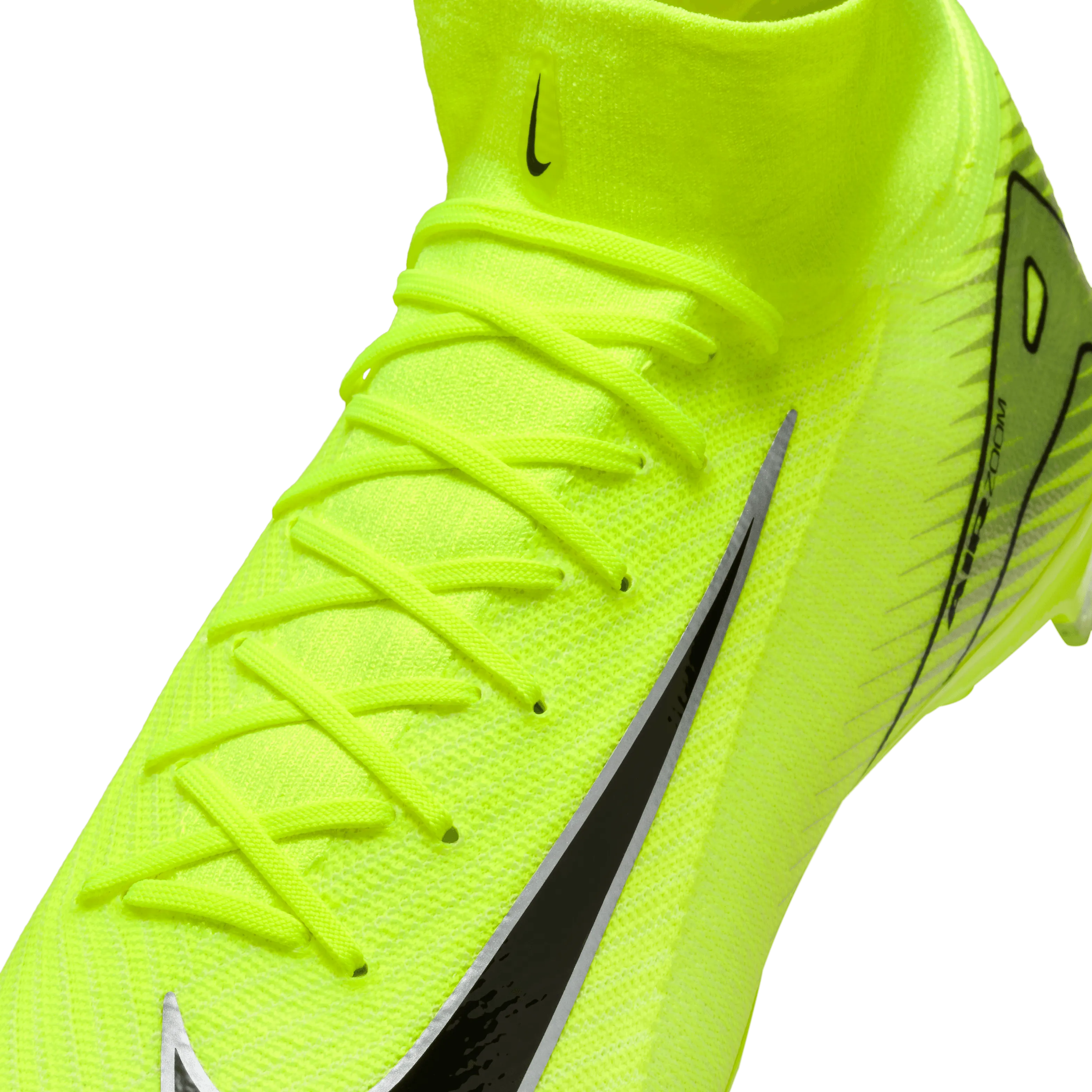 Nike Mercurial Superfly 10 Pro FG High-Top Soccer Cleats-Volt/Black