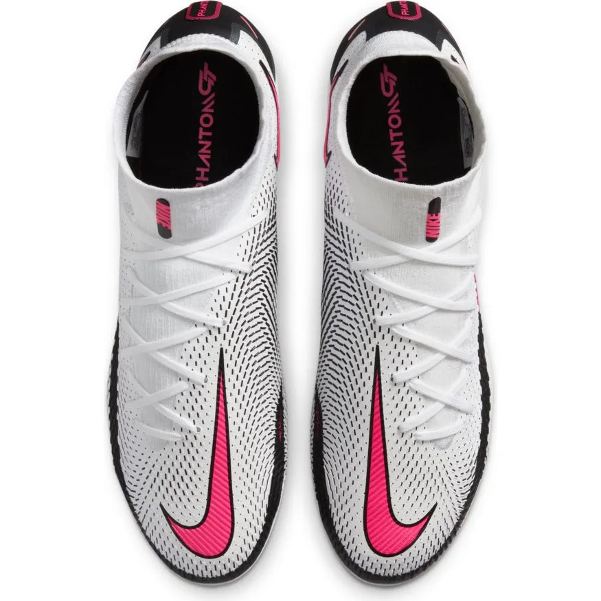 Nike Phantom GT Elite Dynamic Fit FG-WHITE/PINK BLAST-BLACK