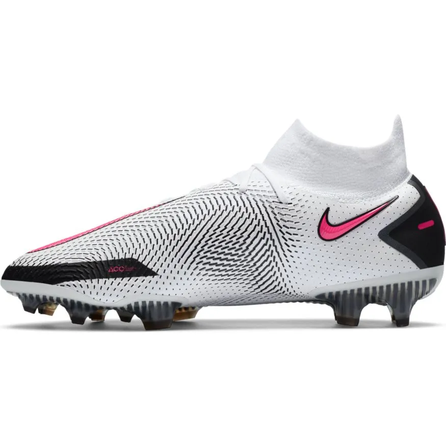 Nike Phantom GT Elite Dynamic Fit FG-WHITE/PINK BLAST-BLACK