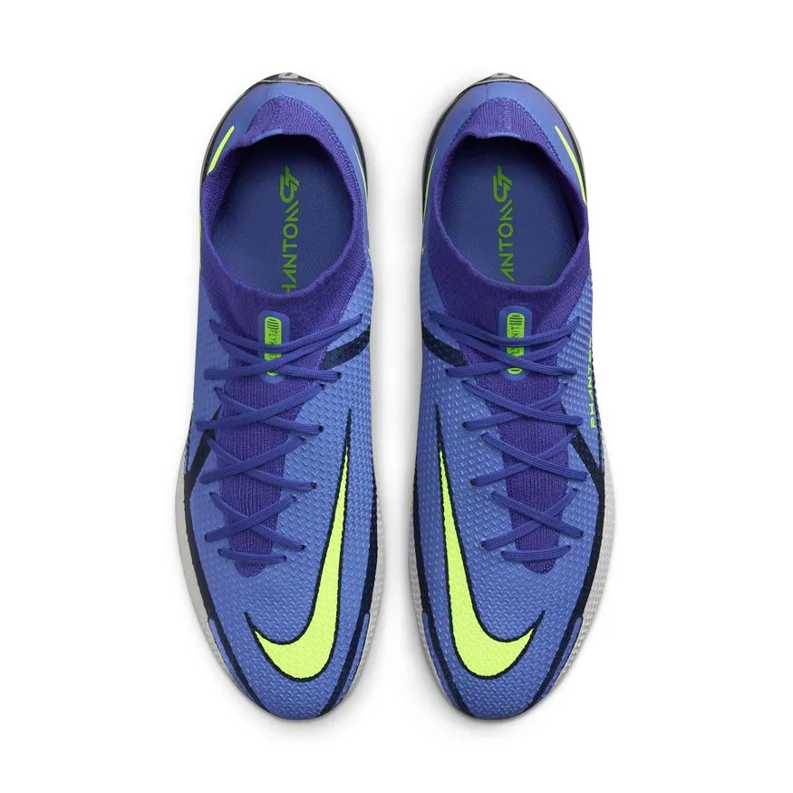 Nike Phantom GT2 Dynamic Fit Elite FG-SAPPHIRE/VOLT-GREY FOG-BLUE VOID