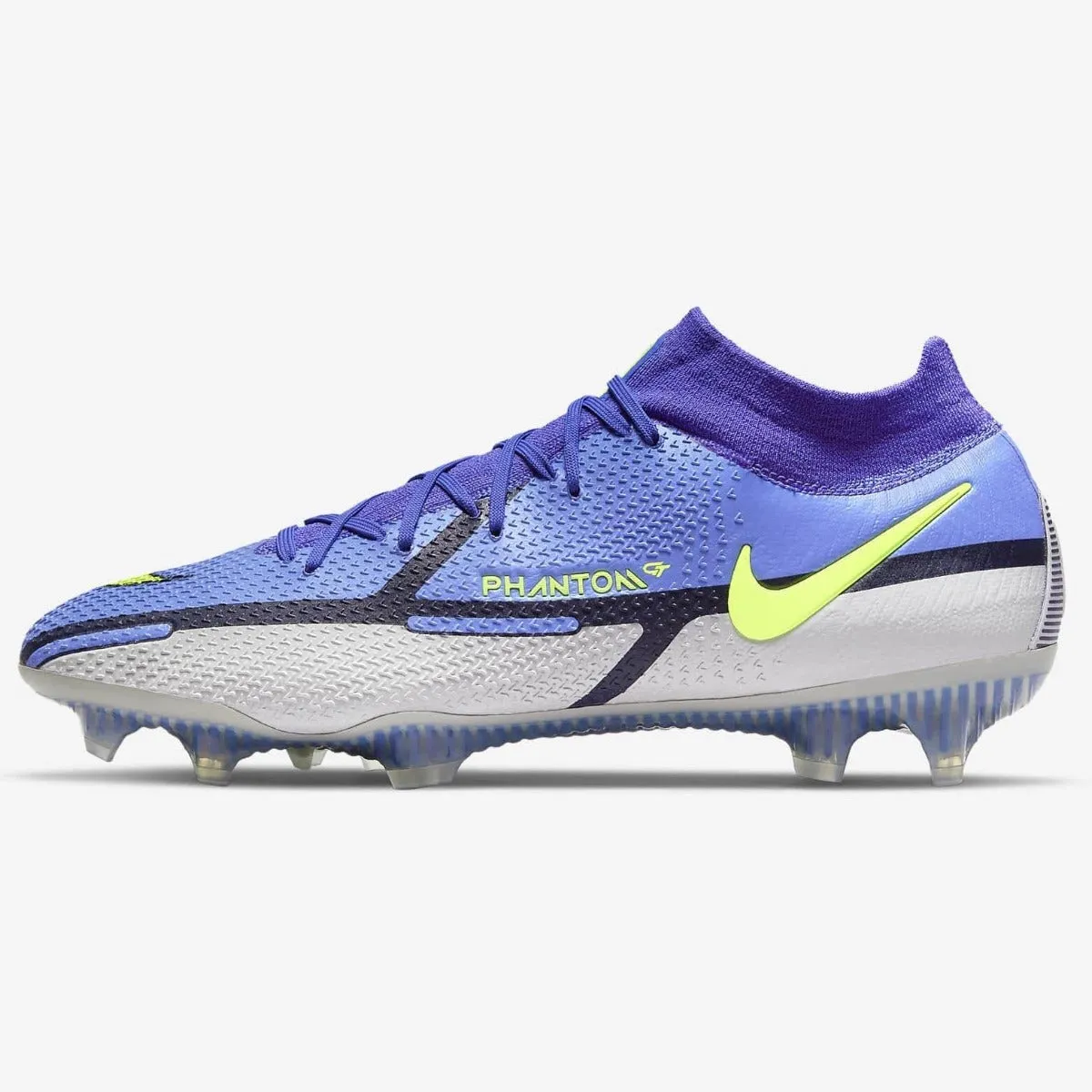 Nike Phantom GT2 Elite DF FG - Saphire-Grey-Volt