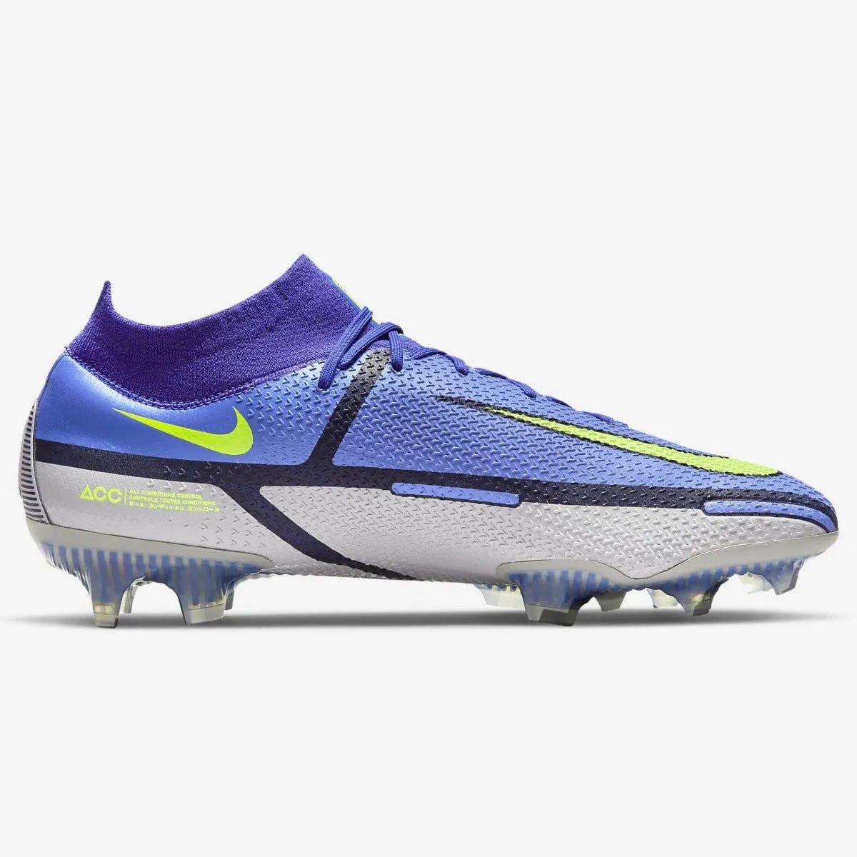 Nike Phantom GT2 Elite DF FG - Saphire-Grey-Volt