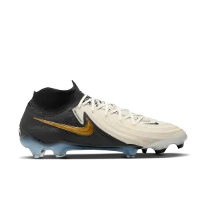 Nike Phantom Luna 2 Elite FG-White/Black/Mtlc Gold Coin