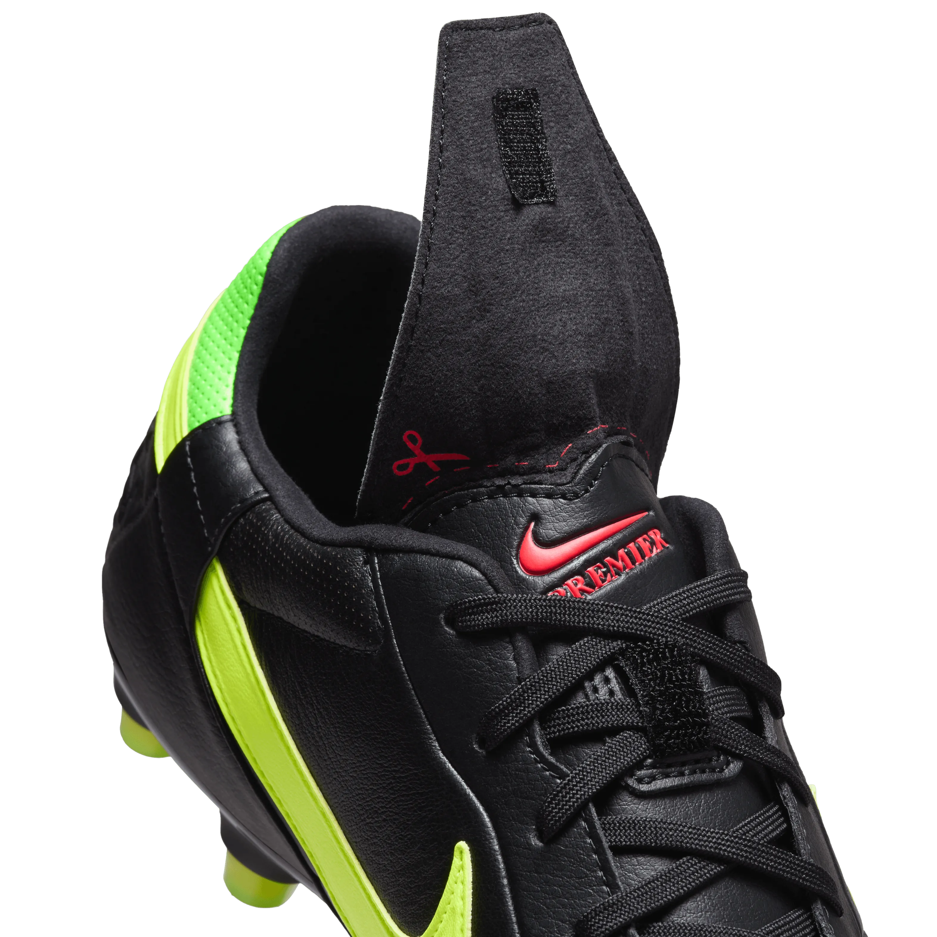 Nike Premier 3 FG-BLACK/VOLT/GREEN STRIKE/BRIGHT CRIMSON