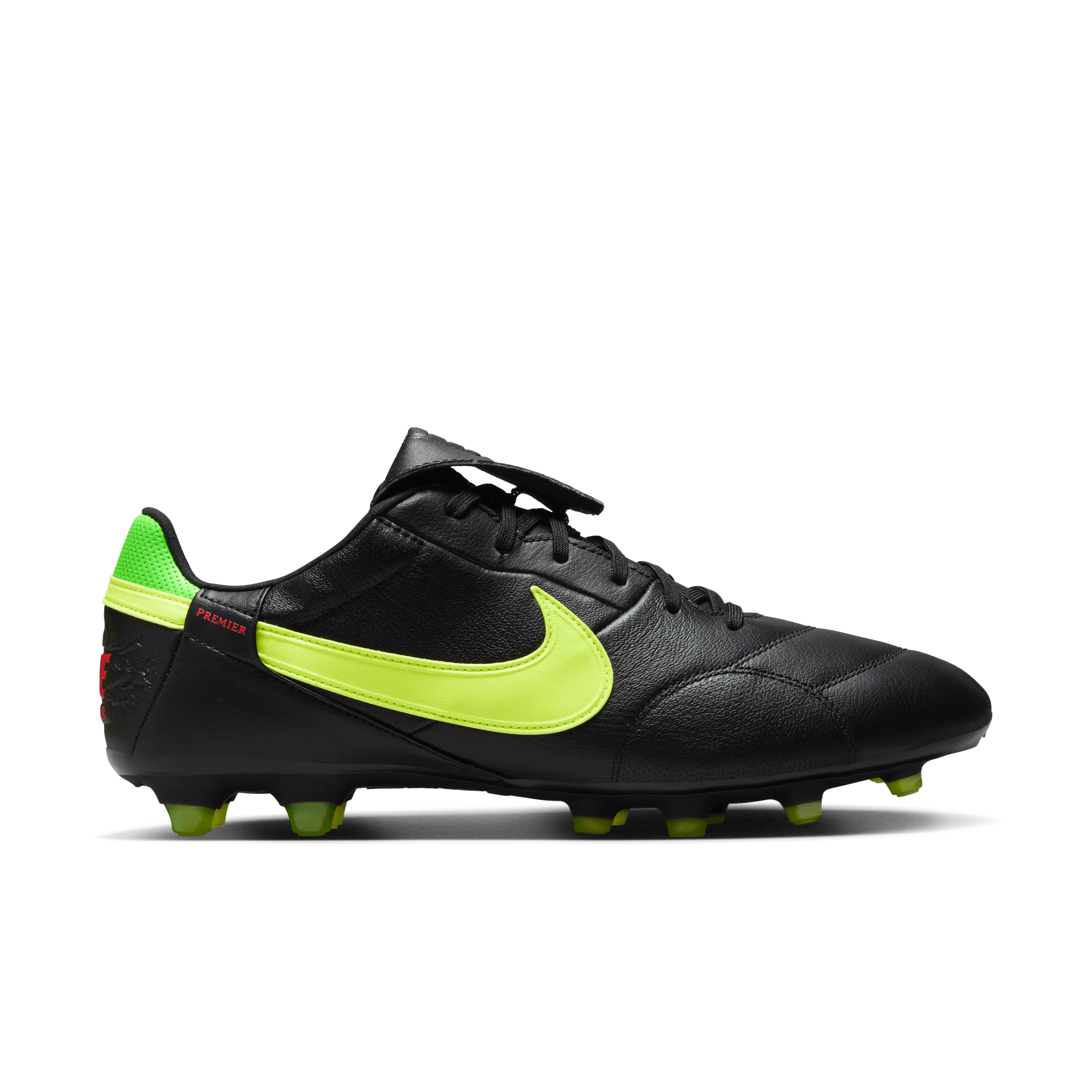 Nike Premier 3 FG-BLACK/VOLT/GREEN STRIKE/BRIGHT CRIMSON