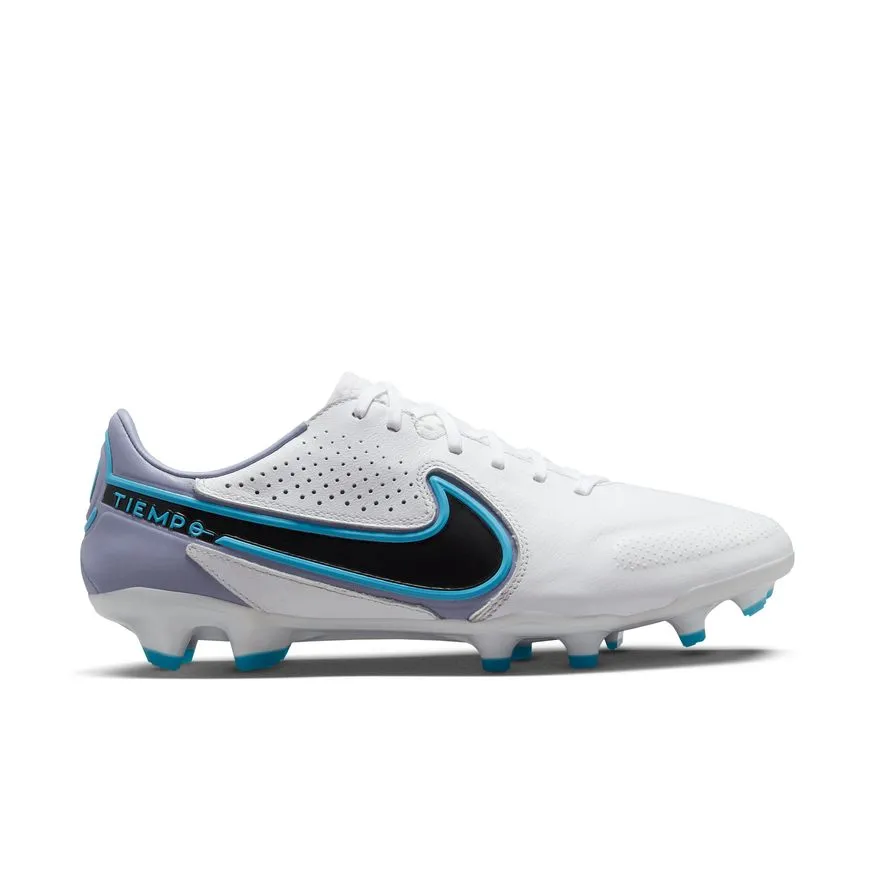 Nike Tiempo Legend 9 Pro FG -WHITE/BLACK-BALTIC BLUE-PINK BLAST